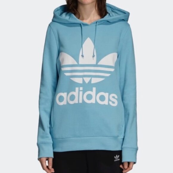 adidas Originals Tops - Adidas originals hoodie blue women's LARGE